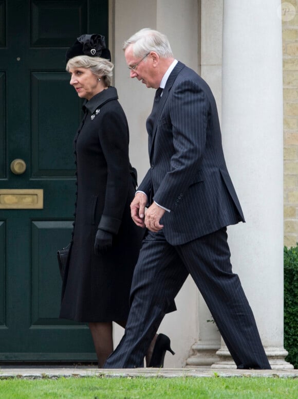 Le duc et la duchesse de Gloucester lors des obsèques de Hugh van Cutsem, le 11 septembre 2013 à la cathédrale de Brentwood, dans l'Essex.