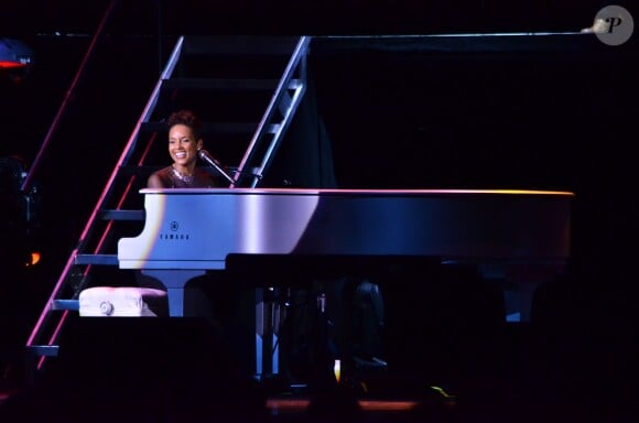 Alicia Keys en concert à Sao Paulo, le 12 septembre 2013.