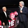 Exclusif - Charles Aznavour, Patrick Sébastien - Enregistrement de l'émission "Hier encore" présentée par Charles Aznavour et Virginie Guilhaume à l'Olympia le 6 septembre 2013. L'émission sera diffusée le 14 septembre.