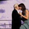 Exclusif - Charles Aznavour, Nolwenn Leroy - Enregistrement de l'émission "Hier encore" présentée par Charles Aznavour et Virginie Guilhaume à l'Olympia le 6 septembre 2013. L'émission sera diffusée le 14 septembre.