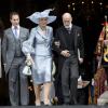 Lord Frederick Windsor et son épouse Sophie Winkleman avec le prince et la princesse Michael de Kent à la cathédrale St Paul de Londres le 5 juin 2012 après la messe pour le jubilé de diamant d'Elizabeth II.