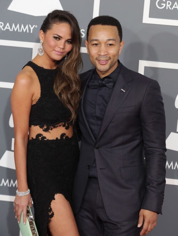 John Legend and guest - 55eme ceremonie des Grammy Awards a Los Angeles le 10 Fevrier 2013.