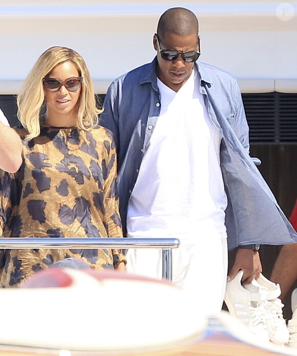 Exclusif - Beyoncé, Jay-Z et leur fille Blue Ivy en vacances à Formentera, le 2 septembre 2013. 