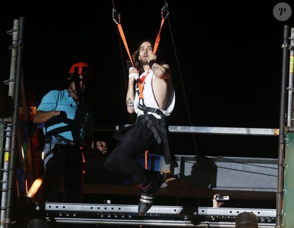 Jared Leto et son groupe 30 Seconds to Mars au festival Rock In Rio, à Rio de Janeiro le 14 septembre 2013.