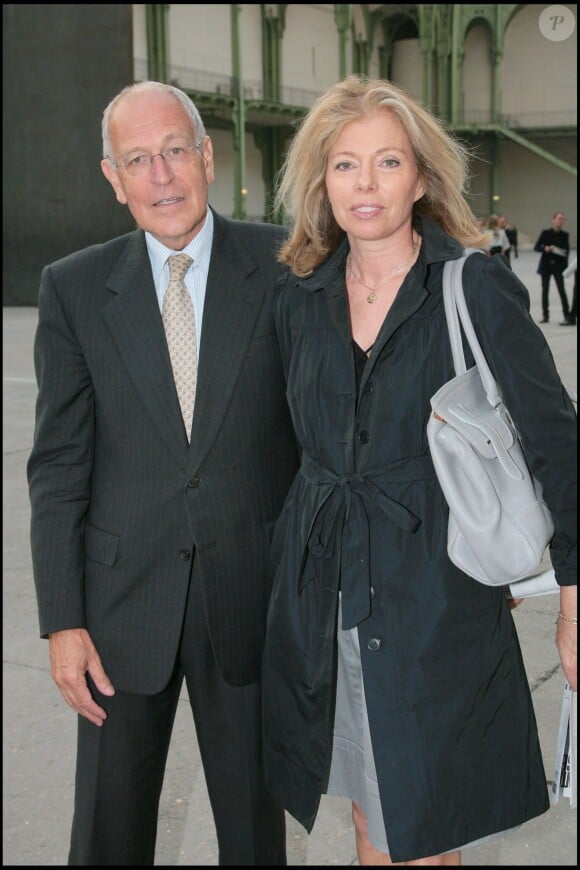 Patrick Le Lay et sa femme Dominique à Paris le 20 mai 2008.