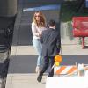 Jennifer Lopez et son petit ami Casper Smart sur le tournage de "Danse avec les stars" à Hollywood, le 16 septembre 2013.