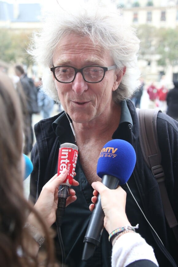 Jean Baptiste Eyrault, fondateur de l'association du Droit au logement (DAL) - Funerailles d'Albert Jacquard en l'eglise Saint Sulpice a Paris le 19 septembre 2013.19/09/2013 - Paris