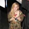 Avril Lavigne sort de l'enregistrement de l'émission "Jimmy Kimmel Live" à Los Angeles, le 18 septembre 2013.