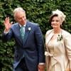 Tony Blair et Cherie Blair au mariage de leur fils Euan Blair à Wooten Underwood, le 14 septembre 2013.