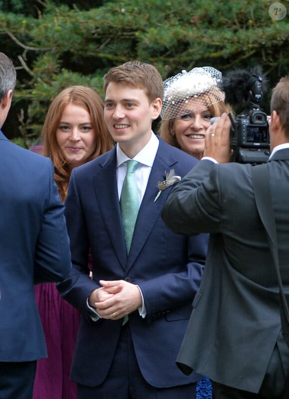 Mariage de Euan Blair (fils de Tony Blair) et Suzanne Ashman à Wooten Underwood, le 14 septembre 2013.