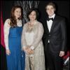 Tony Blair et Cherie Blair avec leurs enfants Kathryn et Nicholas John à Crans-Montana, le 4 février 2012. 