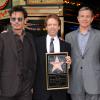 Johnny Depp, Jerry Bruckheimer, Robert Iger à Hollywood, le 24 Juin 2013.
