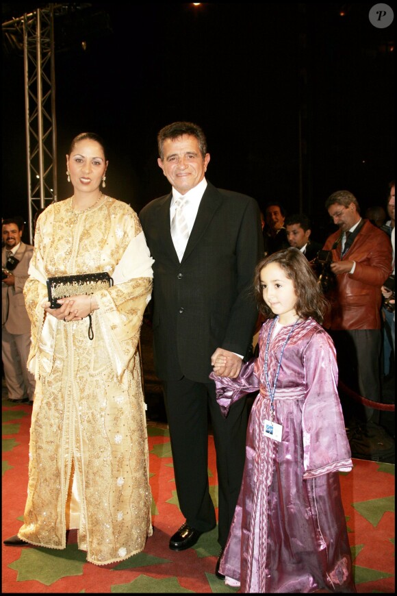 Amidou en famille lors de la cérémonie d'ouverture du Festival du film de Marrakech le 11 novembre 2005