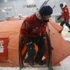 Le prince Harry en stage d'entraînement de 24 heures par -35°C, le 17 septembre 2013, pour préparer son trek en Antarctique en fin d'année.