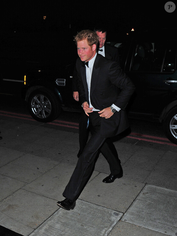 Le prince Harry à Grosvenor House pour le Boodles Boxing Ball, le 22 septembre 2013