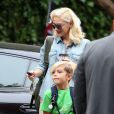 Gwen Stefani accompagne son fils Kingston à l'école le vendredi 20 septembre 2013 à Van Nuys.