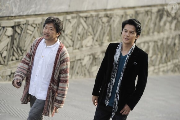 Hirokazu Kore-Eda et Fukuyama Masaharu lors du 61e San Sebastian Film Festival, le 21 Septembre 2013
