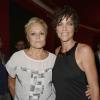 Muriel Robin et sa compagne Anne Le Nen à la générale de son spectacle au théâtre de la Porte Saint-Martin à Paris, le 23 septembre 2013.