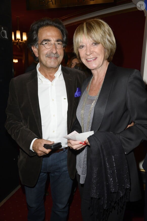 Alexandre Marcellin et Alice Dona à la générale du spectacle de Muriel Robin au théâtre de la Porte Saint-Martin à Paris, le 23 septembre 2013.