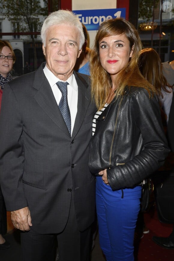 Guy Bedos et sa fille Victoria à la générale du spectacle de Muriel Robin au théâtre de la Porte Saint-Martin à Paris, le 23 septembre 2013.