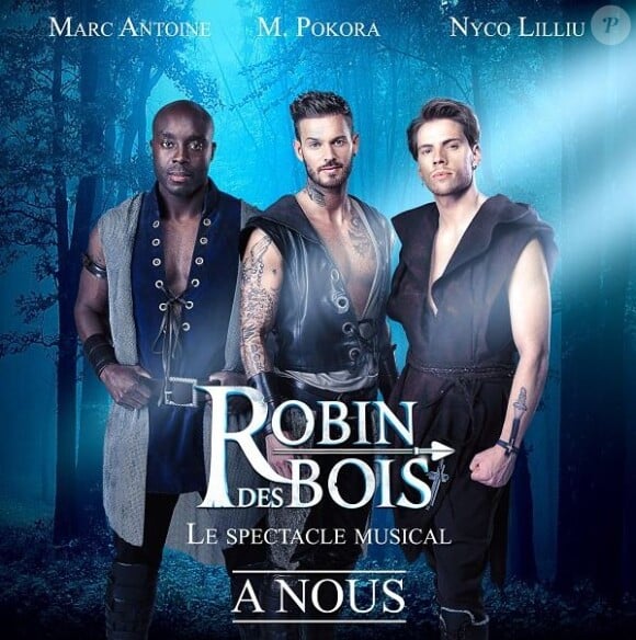 M. Pokora avec Marc Antoine et Nyco Lilliu en couverture du single À Nous.