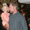 Jessica Simpson, son fiancé Eric Johnson et leur fille Maxwell vont au restaurant, à Los Angeles, le 24 septembre 2013.