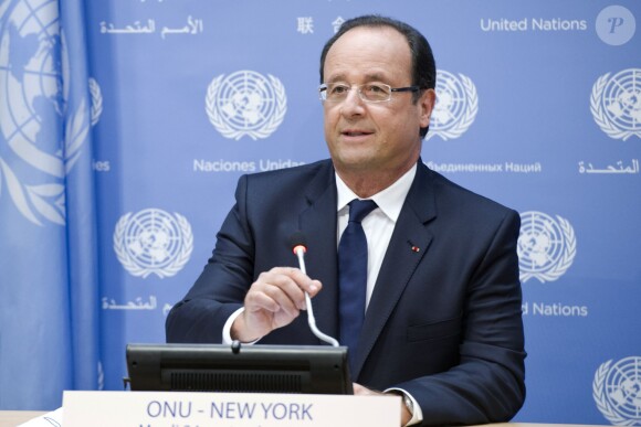François Hollande lors de l'ouverture de l'Assemblée Générale de l'ONU à New York le 24 septembre 2013.