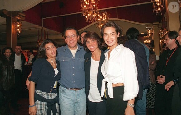 Laurette Fugain, Michel Fugain, Stéphanie Fugain et Marie Fugain en 1995.