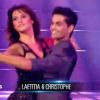 Laetitia Milot et Christophe lors du premier prime de Danse avec les stars 4 sur TF1 le samedi 28 septembre 2013