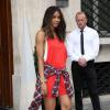 Exclusif - La chanteuse Ciara sort de son hôtel pour se rendre chez Givenchy. le 28/09/13 à Paris