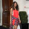 Exclusif - La chanteuse Ciara sort de son hôtel pour se rendre chez Givenchy. le 28/09/13 à Paris