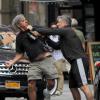 Alec Baldwin s'emporte contre un photographe à New York, le 27 août 2013.