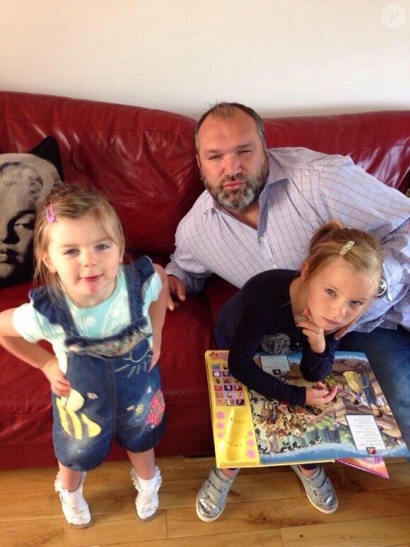Neil Ruddock et ses filles Pebbles et Kizzy