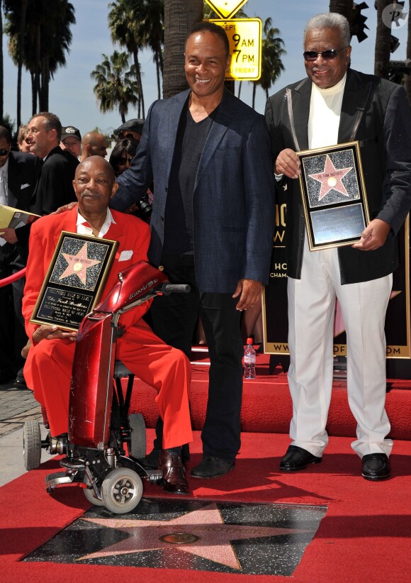 Ray Parker Jr. lors de l'inauguration de l'étoile des Funk brothers sur le célèbre Hollywood Walk of Fame à Los Angeles, le 21 mars 2013.