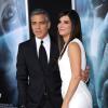 George Clooney et Sandra Bullock lors de la première de Gravity à New York, le 1er octobre 2013.