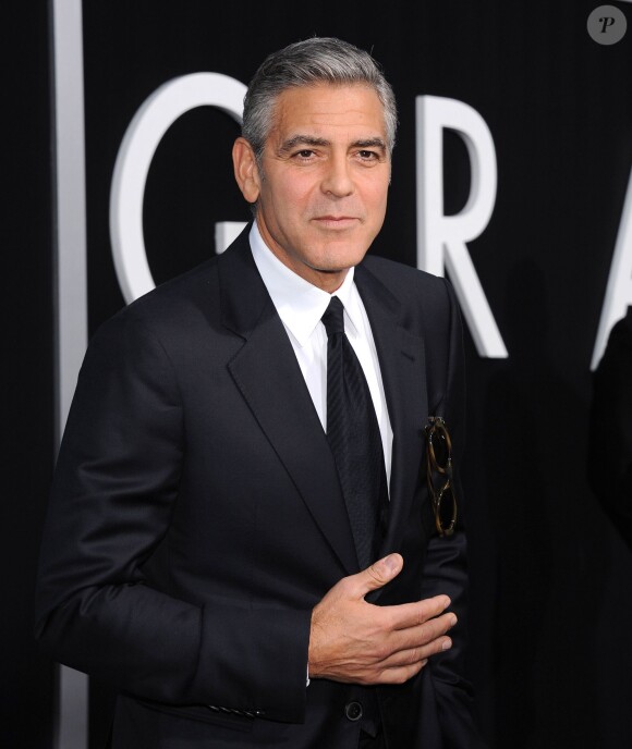 George Clooney lors de la première de Gravity à New York, le 1er octobre 2013.
