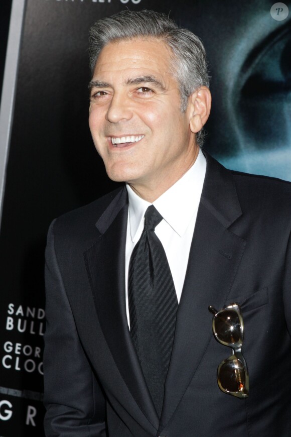 George Clooney lors de la première de Gravity à New York, le 1er octobre 2013.