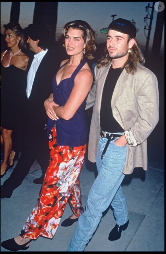 Brooke Shields et Andre Agassi lors d'une soirée le 19 septembre 1995