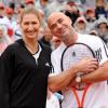 Andre Agassi et Steffi Graf à Roland-Garros le 6 juin 2009