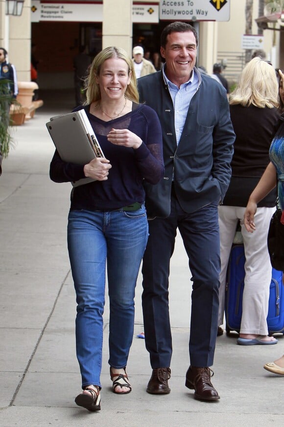 Chelsea Handler et son désormais ex-compagnon André Balazs à Los Angeles, le 5 mai 2013.
