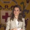 La princesse Letizia d'Espagne lors d'El Día de la banderita (la journée du drapeau), organisée pour récolter des fonds en faveur de la Croix Rouge à Madrid, le 3 octobre 2013
