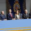 Le prince Felipe et la princesse Letizia d'Espagne à la Journée de la police au palais Arzobispal à Alcala de Henares le 2 octobre 2013