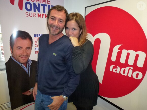 Hélène Ségara, averc Bernard Montiel, invitée de MFM Radio, octobre 2013.