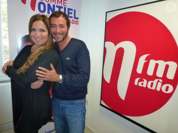 Hélène Ségara, averc Bernard Montiel, invitée de MFM Radio, octobre 2013.
