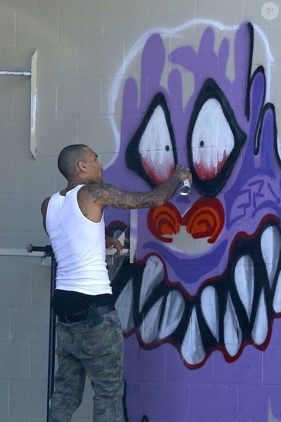 Chris Brown à Los Angeles, le 8 août 2013.