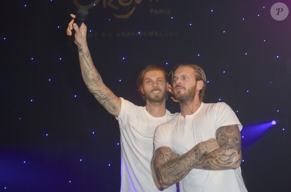 M. Pokora inaugure sa statue de cire au musée Grévin à Paris, le 7 octobre 2013.