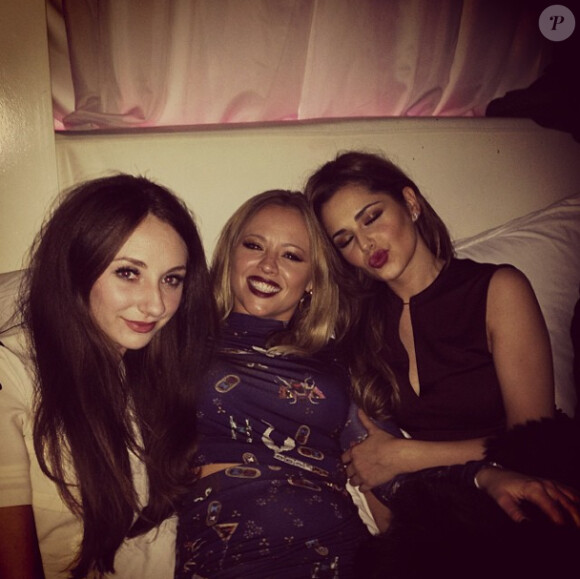 La petite soeur de Nicola, Kimberley et Cheryl Cole lors de l'anniversaire de Nicola à Amsterdam, le samedi 5 octobre.