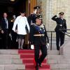 Le roi Harald V, avec la reine Sonja et le prince héritier Haakon, procédait le 9 octobre 2013 à Oslo à l'inauguration du Parlement, qui dispose depuis la veille d'un nouveau président.