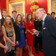 Le prince Philip à la remise des Prix duc d'Edimbourg (DofE Awards) au palais St James, à Londres, le 10 octobre 2013.