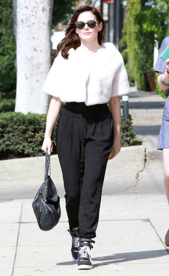 Rose McGowan à West Hollywood, le 11 octobre 2013.